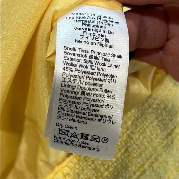 J. Crew Sunny Yellow A-Line Wool Blend Mini Skirt - Picture 10 of 12